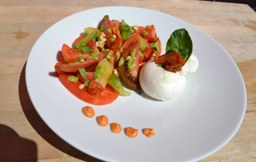 Les Terrasses Du Port Restaurant Bassin Darcachon Mozzarella Burrata Et Tomates DAntan