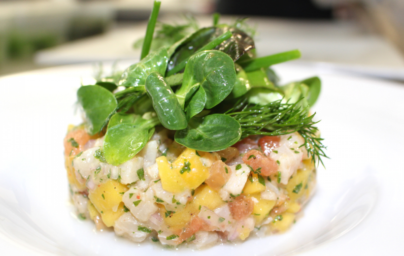 Les Terrasses Du Port Restaurant Bassin Darcachon Tartare De Mahi Mahi A La Mangue