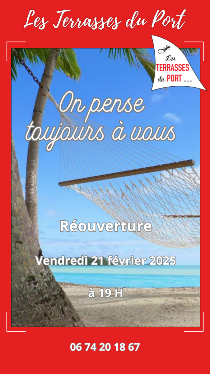 Les Terrasses Du Port Restaurant Bassin Darcachon Story Instagram Cest Les Vacances Reouverture Le 21 Fevrier 2025