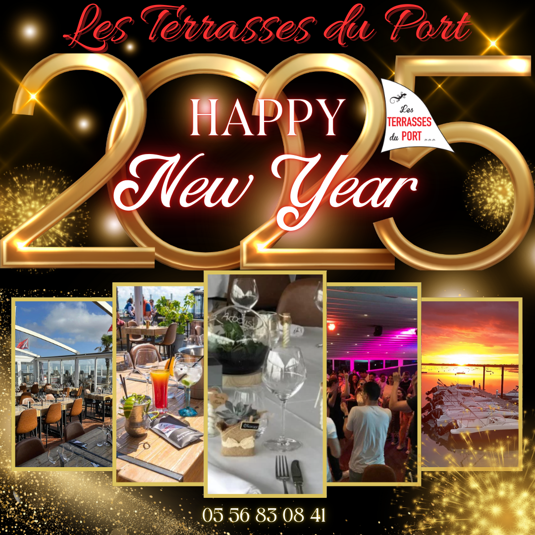 Les Terrasses Du Port Restaurant Bassin Darcachon HAPPY NEW YEAR 2025 TERRASSES DU PORT 1
